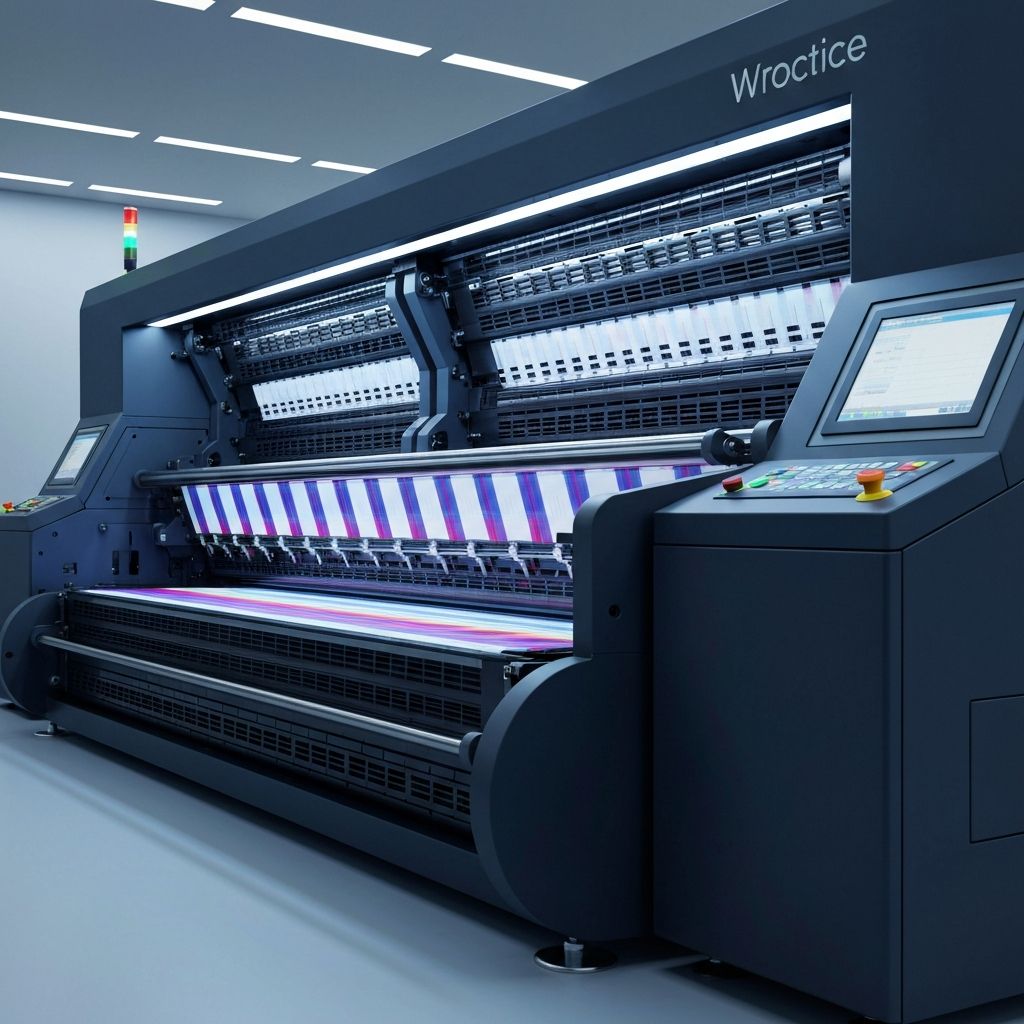 Modern high-quality printing machine at Sudarshan Flex Printer